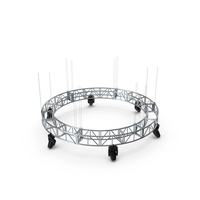 Hanging Circular Truss With Stage Lights PNG & PSD Images