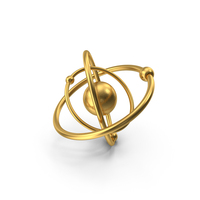 Atom Gold PNG & PSD Images