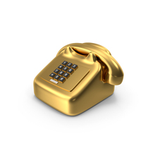 Telephone Gold PNG & PSD Images