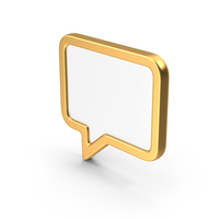 Speech Bubble Empty Metal PNG & PSD Images