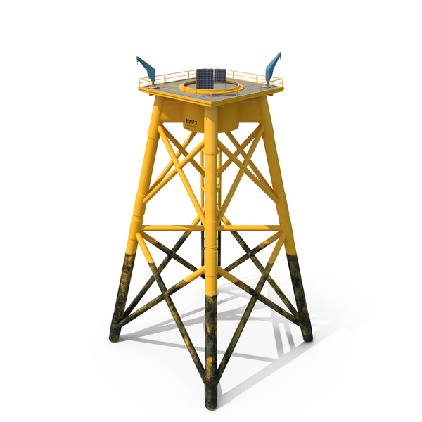 Crane For Wind Farms On Offshore Support Platform PNG & PSD Images
