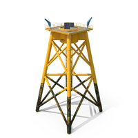 Crane For Wind Farms On Offshore Support Platform PNG & PSD Images