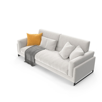 Davis Sofa (White) PNG & PSD Images