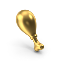 Chicken Leg Piece Gold PNG & PSD Images