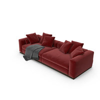 Leonard Sofa (Red) PNG & PSD Images