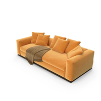 Leonard Base Sofa Yellow PNG & PSD Images