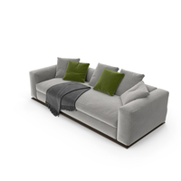 Leonard Base Sofa (Grey) PNG & PSD Images