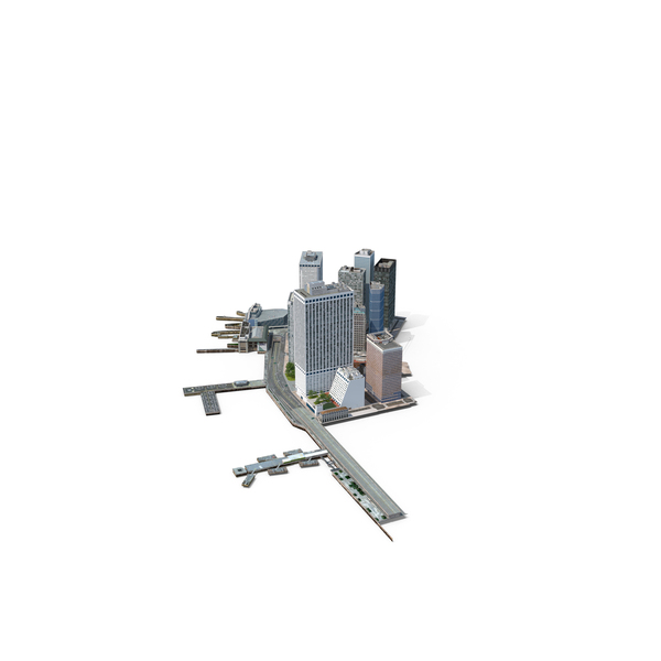Manhattan Lower Portion Low Poly PNG & PSD Images