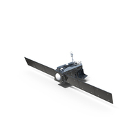 Modern Satellite With Solar Panels PNG & PSD Images