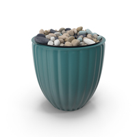 Planter With Pebbles PNG & PSD Images