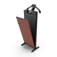 Trouser Press Dark Wood Trim Open PNG & PSD Images