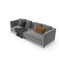 Allen Sofa 2 Seats Grey PNG & PSD Images
