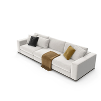 Hamilton Sofa 3 Seats White PNG & PSD Images