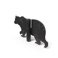 Steel Bear Shaped Hinge PNG & PSD Images