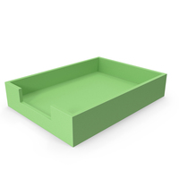 Plastic Paper Tray Green PNG & PSD Images