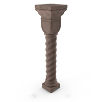 Layered Rock Twisted Column PNG & PSD Images