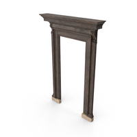 Aged Cedar Doorway PNG & PSD Images