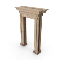 Eroded Stone Double Doorway PNG & PSD Images