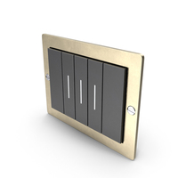 Vintage Golden Switch PNG & PSD Images