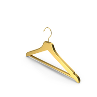 Hanger Clothes Gold PNG & PSD Images