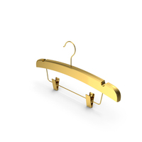 Hanger Clothes Gold PNG & PSD Images