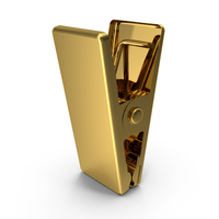 Metal Clothespin Gold PNG & PSD Images
