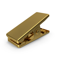 Metal Clothespin Gold PNG & PSD Images