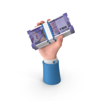 Raising Hand Win Indian Rupees Money PNG & PSD Images