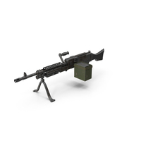 M240 Machine Gun Rusted PNG & PSD Images