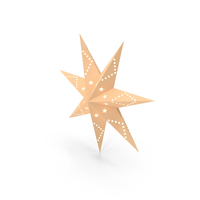 Hanging Christmas Paper Star Simple Emissive PNG & PSD Images