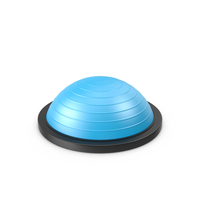 Blue Fitness Hemisphere Ball PNG & PSD Images