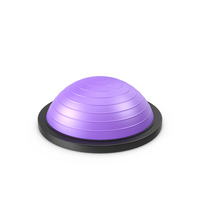 Violet Fitness Hemisphere Ball PNG & PSD Images