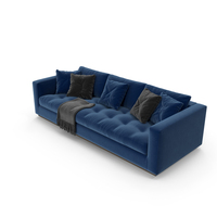 Andersen Quilt Base Sofa (Blue) PNG & PSD Images