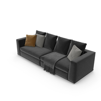 Powell Sofa Seats (Black) PNG & PSD Images