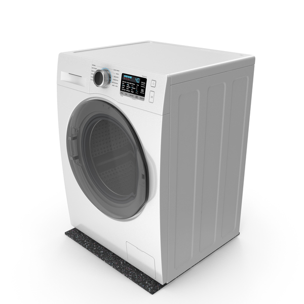 Washing Machine With An Anti-Vibration Mat PNG & PSD Images