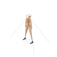 Wooden Art Statue Burning Man PNG & PSD Images