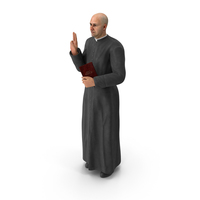 Catholic Priest with Holy Bible PNG & PSD Images