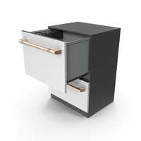 Dishwasher Double Drawer Cafe 24 Open PNG & PSD Images