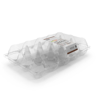 Empty Egg Plastic Packaging For 15 Chicken Eggs PNG & PSD Images