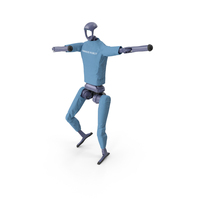 Humanoid Robot In Dancing Pose PNG & PSD Images