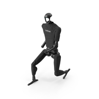 Unitree H1 Humanoid Robot in Walking Pose PNG & PSD Images