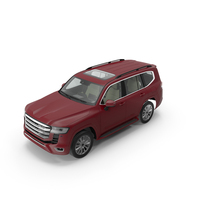 Red SUV Simplified PNG & PSD Images