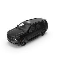 SUV Chevrolet Tahoe 2024 Black PNG & PSD Images