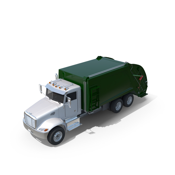 Garbage Truck Rear Loader PNG & PSD Images
