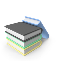 Four Books Study Arranged PNG & PSD Images