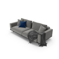 Modern High Leg Sofa Grey PNG & PSD Images