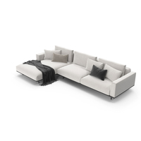 Modern High Leg Corner Sofa PNG & PSD Images