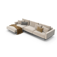 Modern High Leg Corner Sofa PNG & PSD Images