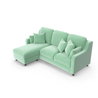 Comfy Scandinavian Sofa Green PNG & PSD Images