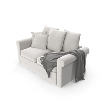 Soft Scandinavian Sofa White PNG & PSD Images